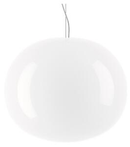 Lampa Wisząca Lodes, ściemnialny, biały, jadalnia, szkło