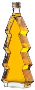 Szklana butelka choinka Enna 500ml ze złotą zakrętką 1 szt