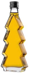 Szklana butelka choinka Enna 200ml z czarną zakrętką 1 szt