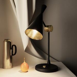 Lampa Stołowa Tom Dixon, Beat Table, ściemnialny, czarny, salon, metal, design