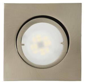 Busch JOANIE - lampa wpuszczana LED, szczotk. żelazo JOANIE, możliwość ściemniania, aluminiowy / szary / cynkowy, salon / jadalnia, metal, nowoczesny