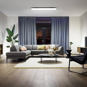 Philips Hue Inteligentna lampa sufitowa Aurelle, możliwość ściemniania, biały / opal, salon / jadalnia, metal, nowoczesny