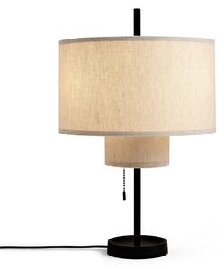 Lampa Stołowa New Works, Margin, beżowy, salon, tkanina | tekstylia, design