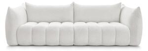 Biała sofa z materiału bouclé 286 cm Azra – Bobochic Paris