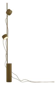Lampa Podłogowa Muuto, ściemnialny, brąz rdzawy, salon, metal
