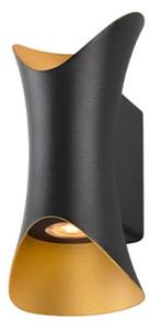 Lampa Ścienna SLV, ściemnialny, czarny, aluminium