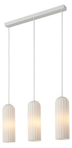 Lampa Wisząca Nordlux, Miella, ściemnialny, biały, jadalnia, szkło