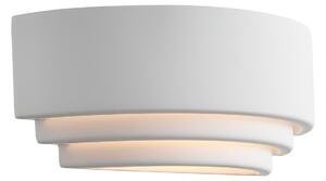Lampa Ścienna Nordlux, Lancio Oblong, ściemnialny, biały, przedpokój, gips | glina