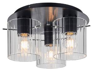 Lampa Sufitowa Lucande, Eirian, ściemnialny, transparentny, salon, metal, nowoczesny