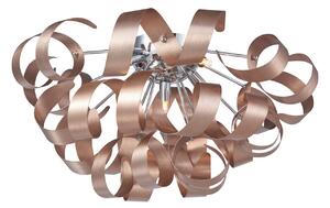 Lampa Sufitowa Lucande, Kaelor, ściemnialny, miedziany, salon, aluminium, nowoczesny