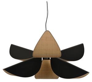 Lampa Wisząca Forestier, Lys, ściemnialny, czarny, salon, inny materiał, design