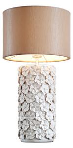 Lampa Stołowa By Rydéns, Fiore, beżowy, salon, ceramika