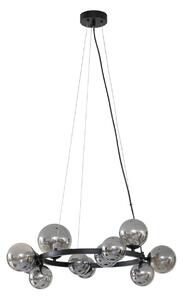 Lampa Wisząca Lucande, Naelen, ściemnialny, szary, kuchnia, metal, nowoczesny