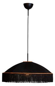 Lampa Wisząca By Rydéns, Francis, ściemnialny, czarny, salon, tkanina | tekstylia