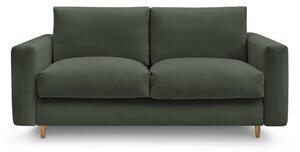 Zielona rozkładana sofa do spania 220 cm Cocoone – Bobochic Paris