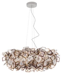 Lampa Wisząca Slamp, Clizia, ściemnialny, pomarańczowy, salon, tworzywo sztuczne, design