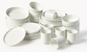 Komplet naczyń z porcelany Nessa, dla 6 osób, 30 elem