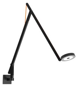 Lampa Ścienna Rotaliana, ściemnialny, czarny, salon, aluminium