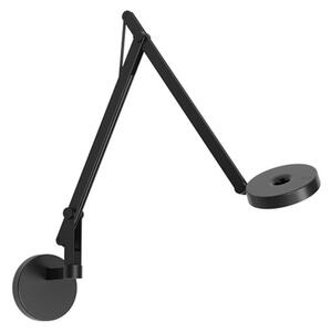 Lampa Ścienna Rotaliana, ściemnialny, czarny, salon, aluminium