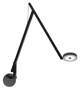 Lampa Ścienna Rotaliana, ściemnialny, czarny, salon, aluminium