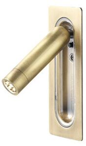 Lampa Ścienna MARSET, antyczny mosiądz, sypialnia, aluminium