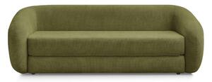 Zielona rozkładana sofa z tkaniny szenilowej 228 cm Neyo – Bobochic Paris
