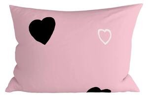 Poliestrowo-bawełniana poszewka na poduszkę CORAZON POLY 50x70 cm, różowy