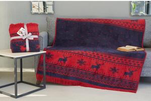 Świąteczny koc bawełniany 155x127 cm – Mila Home
