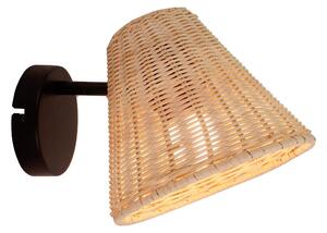 Lampa Ścienna Lindby, Zyralia, ściemnialny, drewniany, salon, drewno, dworkowy | rustykalny
