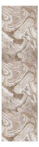 Beżowy chodnik 80x300 cm Marbled – Flair Rugs