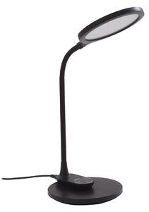 Lampa Stołowa Lindby, Valtaria, ściemnialny, czarny, gabinet | pracownia, tworzywo sztuczne, nowoczesny