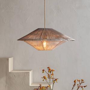 Good & Mojo Lampa wisząca Lumbini, aluminiowy / szary / cynkowy, salon / jadalnia, papier / lunolit / lunopal, skandynawski