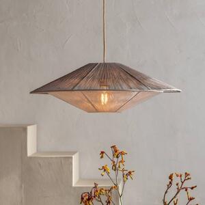 Good & Mojo Lampa wisząca Lumbini, aluminiowy / szary / cynkowy, salon / jadalnia, papier / lunolit / lunopal, skandynawski