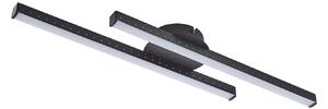 Lampa Sufitowa Lindby, Aurendor, czarny, salon, aluminium, nowoczesny
