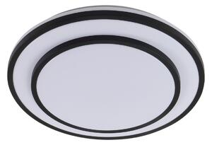 Lampa Sufitowa Lindby, Duala, ściemnialny, czarny, salon, tworzywo sztuczne