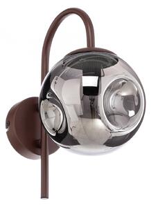 Lampa Ścienna Lindby, Valentina, ściemnialny, brąz rdzawy, przedpokój, metal, design