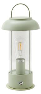 Zewnętrzna Lampa Lindby, Yvette, ściemnialny, zielony, taras, metal, nowoczesny