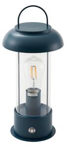 Zewnętrzna Lampa Lindby, Yvette, ściemnialny, niebieski, taras, metal, nowoczesny