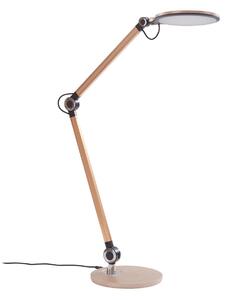 Lampa Stołowa Lindby, Nyxaris, ściemnialny, złoty | mosiężny, gabinet | pracownia, tworzywo sztuczne, nowoczesny