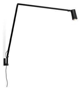 Lampa Ścienna Nemo Lighting, ściemnialny, czarny, gabinet | pracownia, aluminium