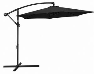 Regulowany parasol ogrodowy ELVARO, czarny