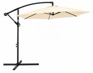 Parasol ogrodowy ELVARO regulowany, kremowy