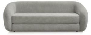 Jasnoszara rozkładana sofa z tkaniny szenilowej 228 cm Neyo – Bobochic Paris