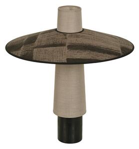 Lampa Stołowa Forestier, Thésée, szary, salon, tkanina | tekstylia, boho