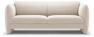 Kremowa aksamitna sofa 204 cm Georgia – Micadoni