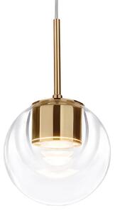Lampa Wisząca kdln, Dew, ściemnialny, złoty | mosiężny, kuchnia, szkło, design
