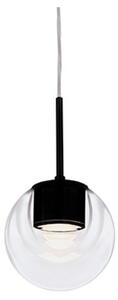 Lampa Wisząca kdln, Dew, ściemnialny, czarny, kuchnia, szkło, design