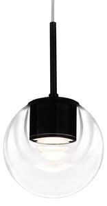 Lampa Wisząca kdln, Dew, ściemnialny, czarny, kuchnia, szkło, design