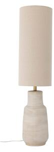 Kremowa lampa stojąca z tekstylnym kloszem (wys. 113 cm) Linetta – Bloomingville