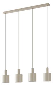 Lampa Wisząca Lindby, Ovelia, ściemnialny, beżowy, kuchnia, metal, nowoczesny